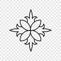 blossom, petal, stem, color icon svg