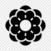 blossom, bloom, petal, stem icon svg