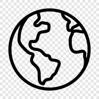 Blue Planet, Land, Planet, Earth Day icon svg