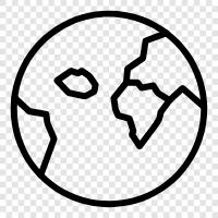 blue planet, carbon dioxide, climate change, deforestation icon svg