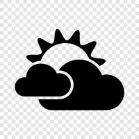 blue sky, white clouds, clouds, fluffy icon svg