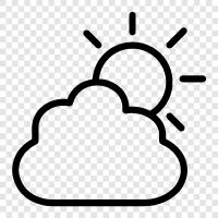 blue sky, weather, clouds, day icon svg