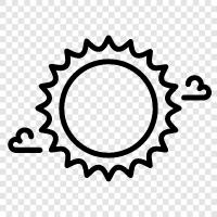 blue sky, sunny, beautiful, happy icon svg