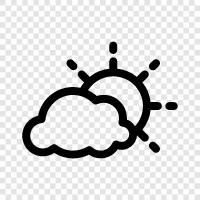 blue, sky, clouds, happy icon svg