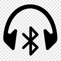 Bluetooth kulaklıklar, kablosuz kulaklıklar, kulaklıklar, sesli iptal kulaklıkları ikon svg