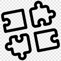 Board, Jigsaw, Picture, Brain icon svg