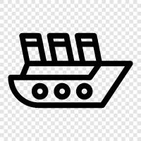 boat, transportation, crossing, water icon svg