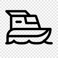 boat ride, boat trip, water, boat dock icon svg