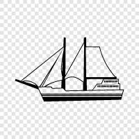 boat, ocean, travel, cruise icon svg