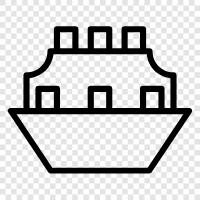 boat, sailboat, ferry, cargo icon svg