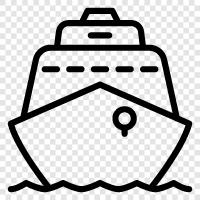 Boat, Vessel, Transportation, Cargo icon svg