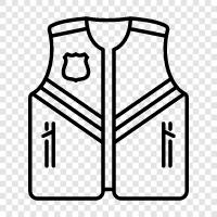 body armor, ballistic vest, bullet proof vest, tactical vest icon svg