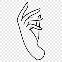 body language, symbols, gestures, arm movement icon svg