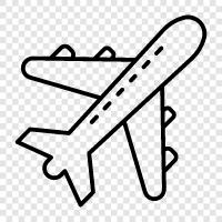 Boeing, Airbus, Flugzeug, Flugreisen symbol