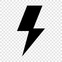 bolts, electricity, storm, weather icon svg