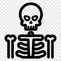 bones, death, ghoulish, horror icon svg