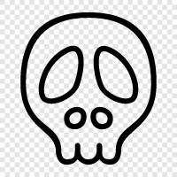 bones, death, murder, decapitation icon svg