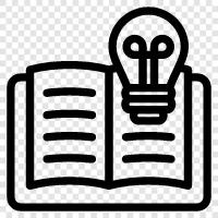 book, writing, brainstorming, brainstorming ideas icon svg