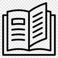 book, novel, story, reading icon svg