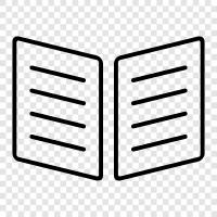 book mode, reading, book, text icon svg