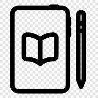 book reader app, ebook reader, audiobook reader, book app for android icon svg