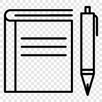 book writing pen, writing instruments, writing instruments for books, book pencils icon svg