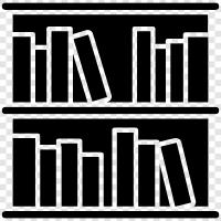 bookcase, library, books, reading icon svg