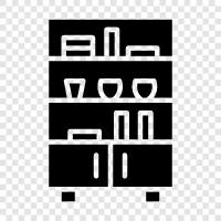 Bookcases, Storage, Addition, Build icon svg