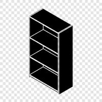 bookcases, storage, cabinets, furniture 1. storage icon svg