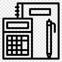 bookkeeping, journal, doubleentry bookkeeping, accrual basis icon svg