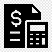 bookkeeping, financial, taxation, accounting icon svg