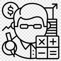 bookkeeping, business, financial, taxes icon svg