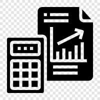 bookkeeping, financial, tax, report icon svg