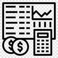 bookkeeping, financial, book, balance sheet icon svg