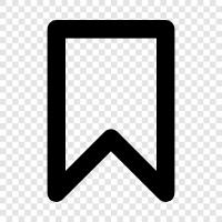 Lesezeichen, LesezeichenSoftware, persönliche Lesezeichen, OnlineBookmark symbol