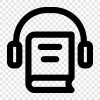 books, audio, literature, literature audio icon svg