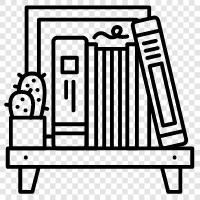 books, library, fiction, nonfiction icon svg