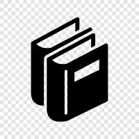 books, reading, information, research icon svg