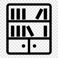 books, reading, literature, shelves icon svg