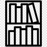 books, bookshelf design, bookcase, bookcase design icon svg