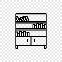 books, bookshelf decoration, bookshelf organization, bookshelf icon svg