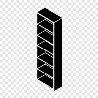 books, storage, Shelves icon svg