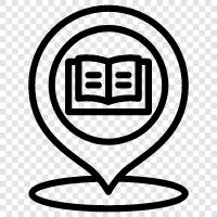 books, reading, reading materials, bookshelves icon svg