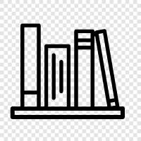 books, bookshelf organization, bookshelves, library icon svg