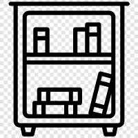 books, bookshelf decor, book decorating ideas, book storage icon svg