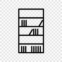 bookshelf, builtin, bedroom, bedroom furniture icon svg