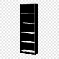 bookshelf, books, bookcase, library icon svg