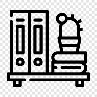 bookshelf, books, literature, novel icon svg