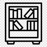 bookshelf, books, bookshelf decor, bookshelves icon svg