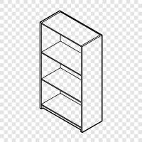 bookshelves, library shelves, bookcases, Shelves icon svg